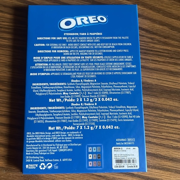 Oreo eye shadow pallet and bag - Picture 7 of 7